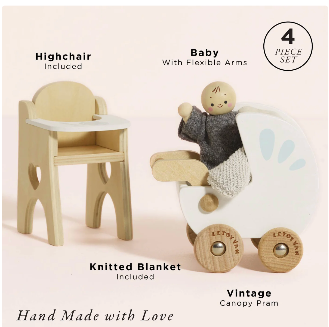 Doll House Nursery & Baby Set