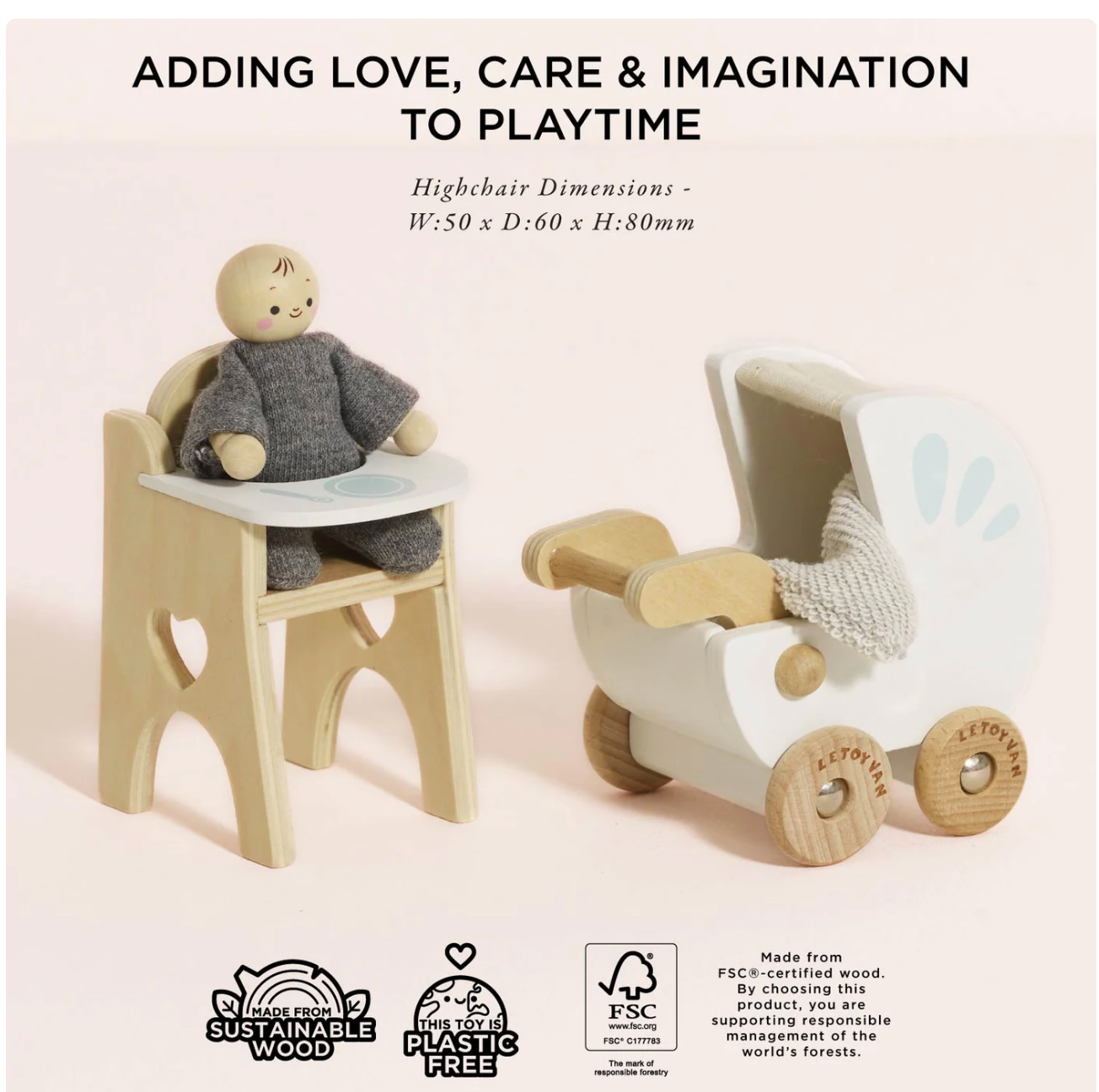 Doll House Nursery & Baby Set