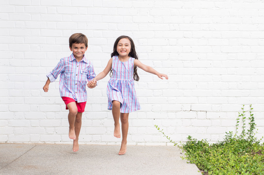 Girls Crisscross Back Dress