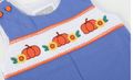 Blue Pumpkin Sunflower Smocked Overalls