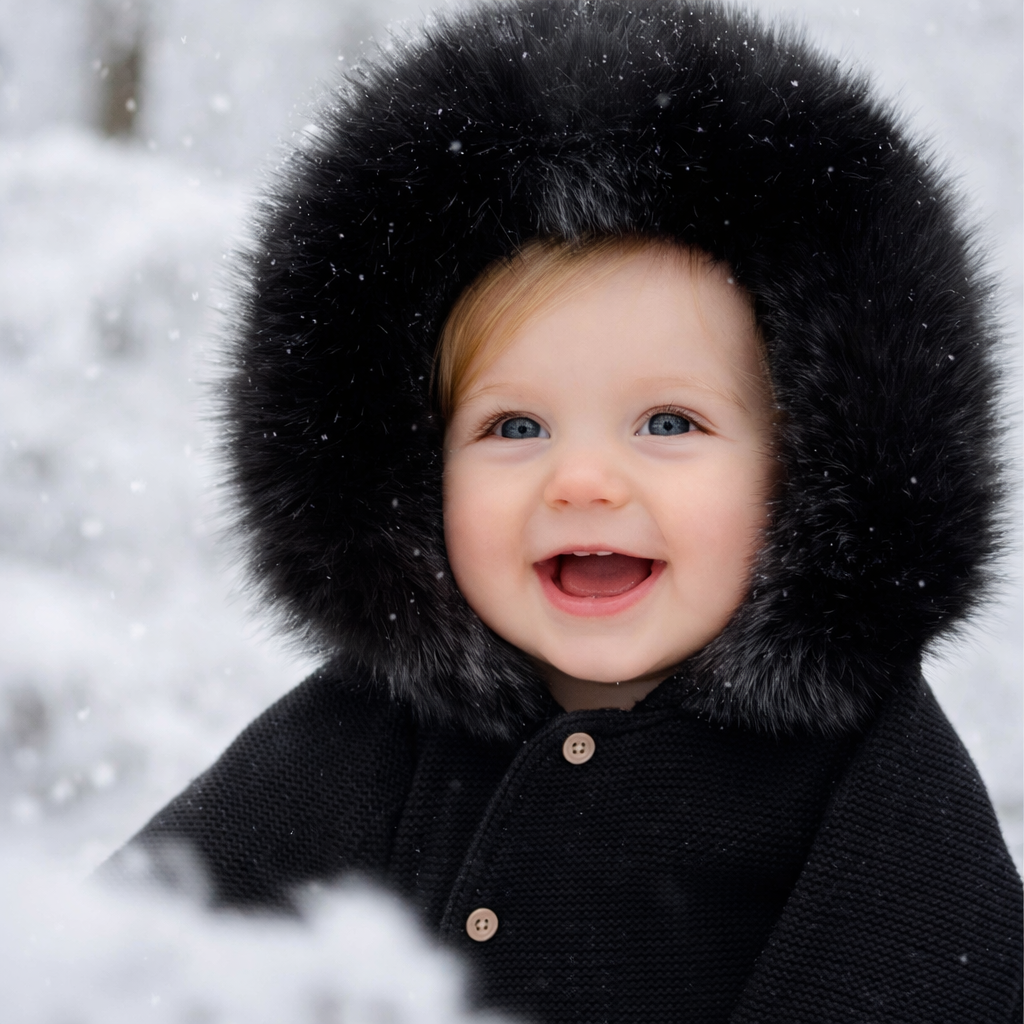 Knit Jacket with Removable Faux Fur