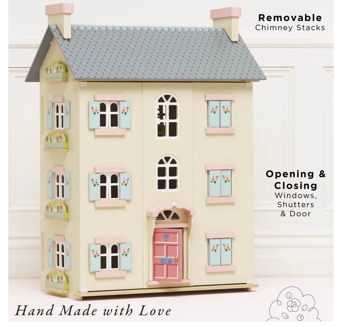 Cherry Tree Hall Wooden Doll House