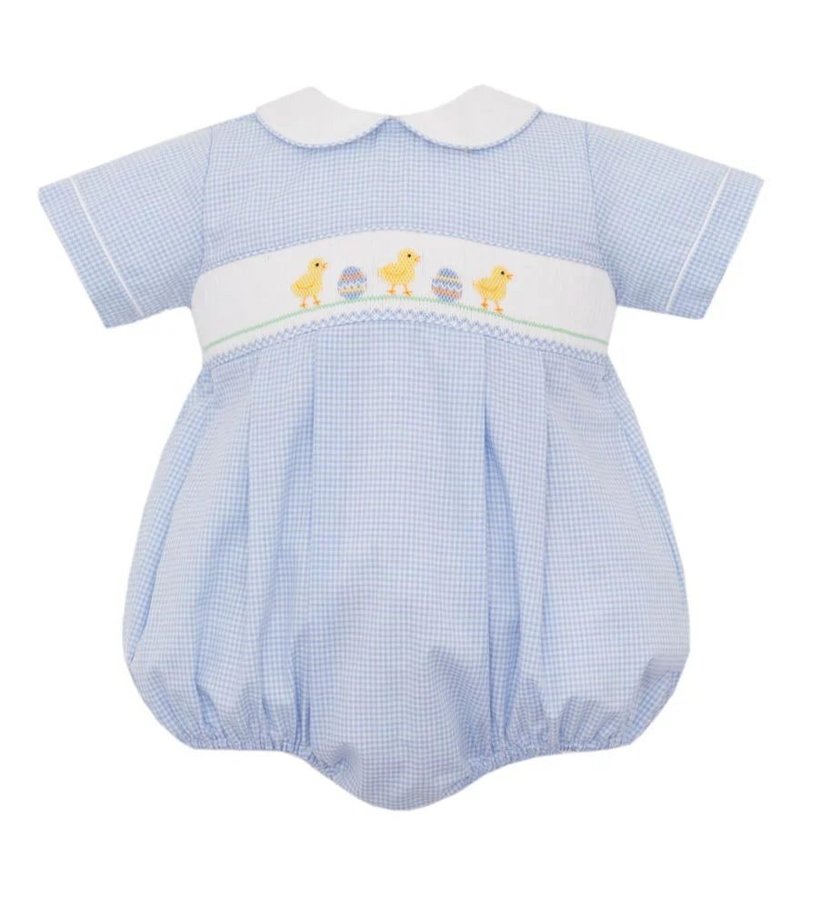 Petit Bebe Easter Chicks Blue Stripe Boy's Bubble