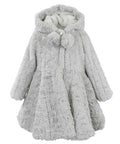 Widgeon Flared Skirt Coat Grey Pebble Faux Fur 3838-GPB '24