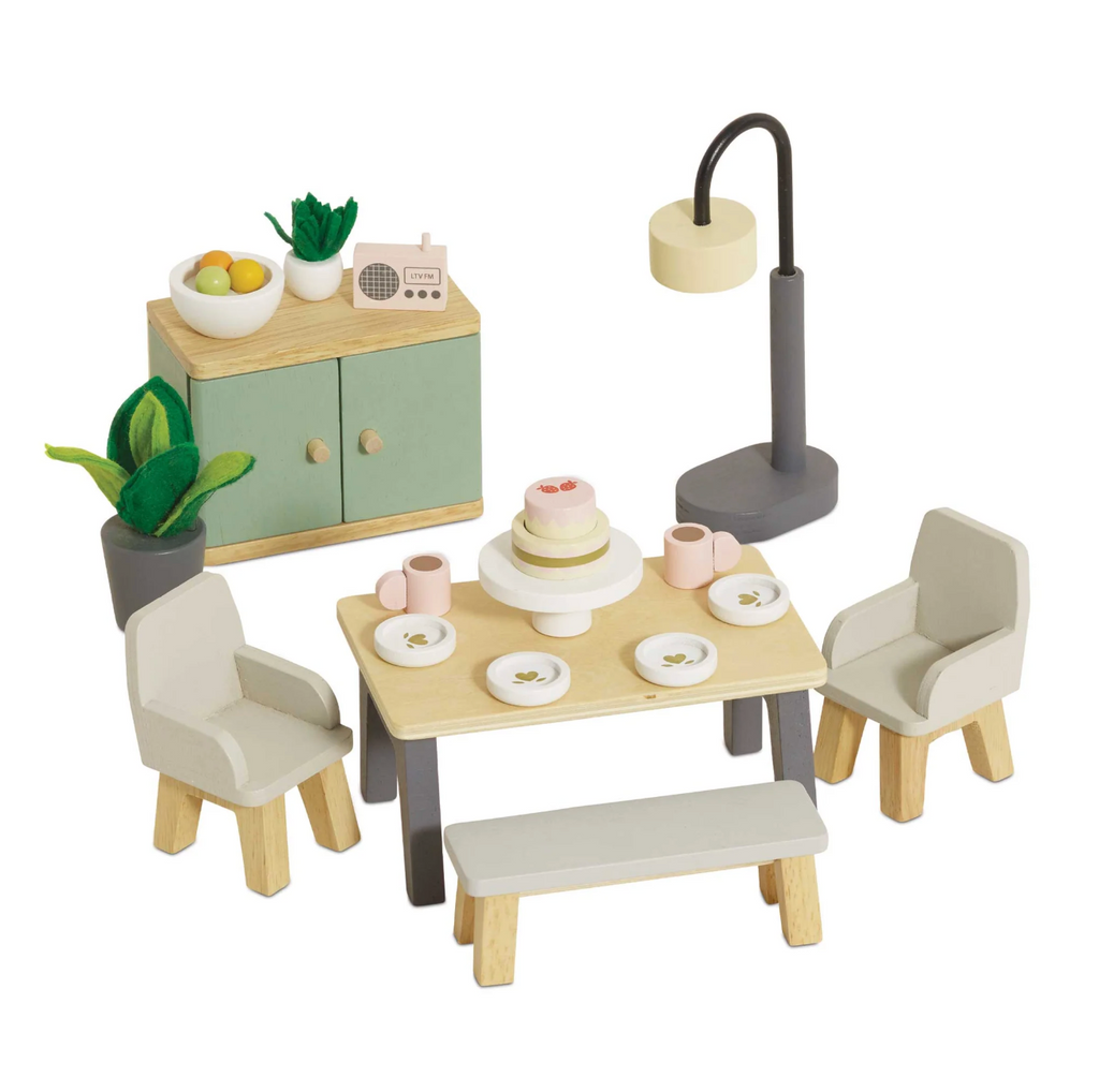 Wooden Doll House Dining Room