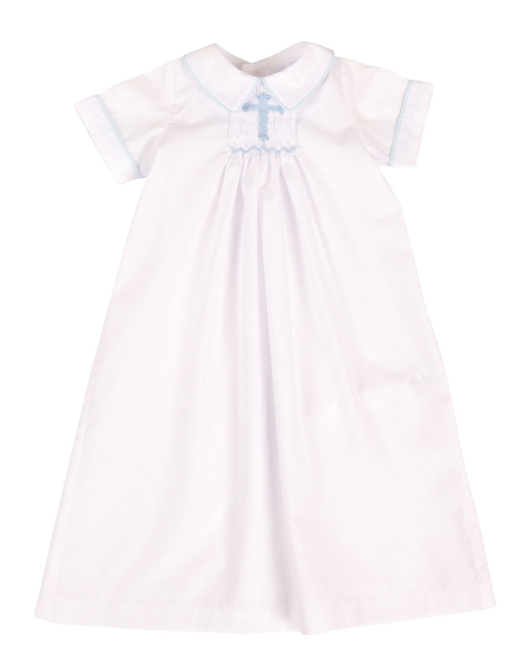 Haven Daygown & Diaper Cover - Blue embroidering