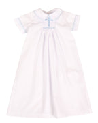 Haven Daygown & Diaper Cover - Blue embroidering