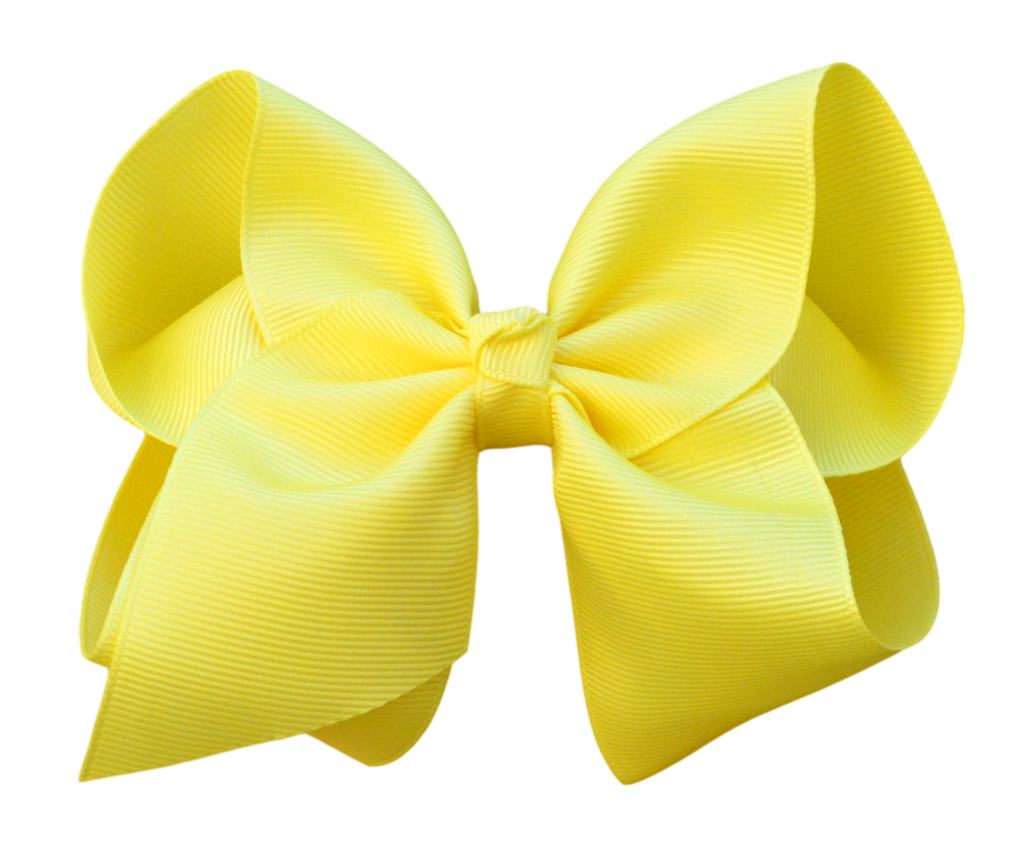 4 inch Solid Grosgrain Bow