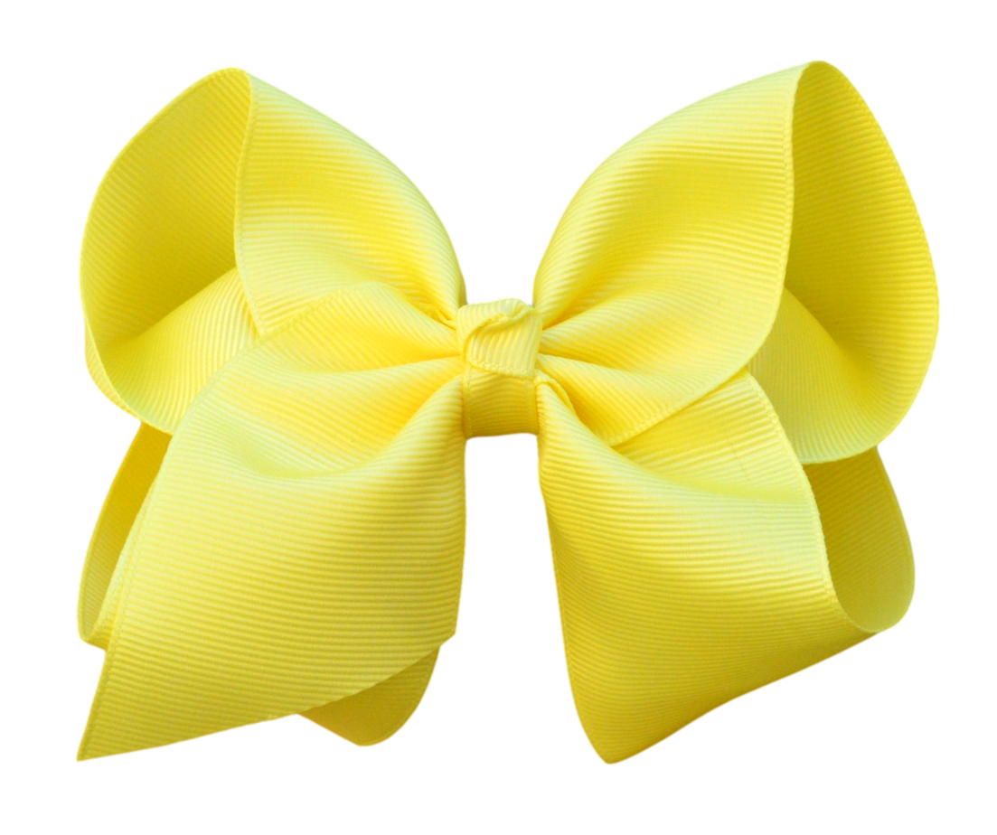 4 inch Solid Grosgrain Bow