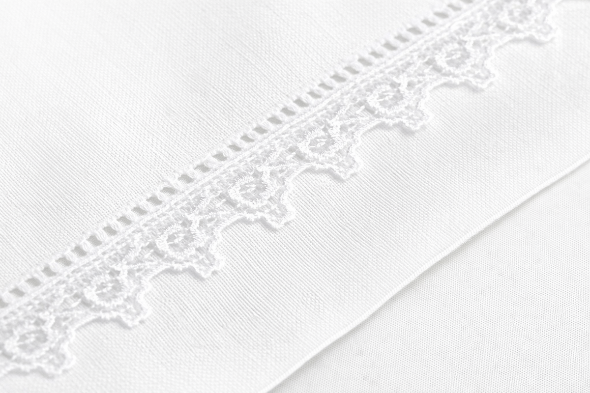 "My Christening" Towel W/ Lace