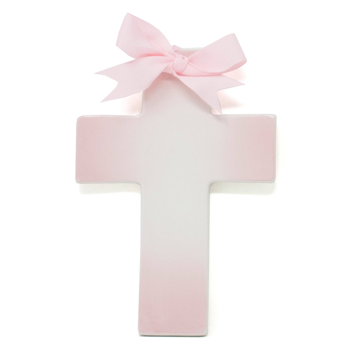 Pink Ombre Ceramic Cross