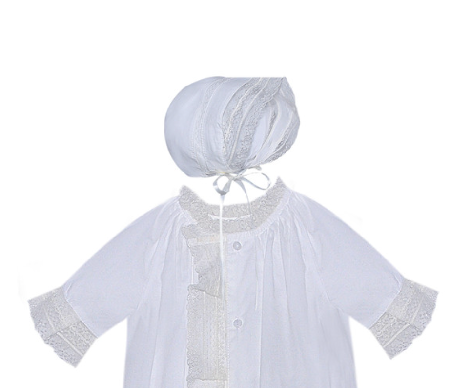 White Finn Daygown/Christening Gown