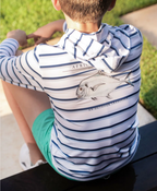 Kid's Pro Performance Hoodie T-shirt – African Pompano Stripe Art