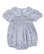 Lily Floral Print Smocked Bubble