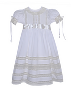 Lily Rose Dress- Vintage White w/ Ecru Lace