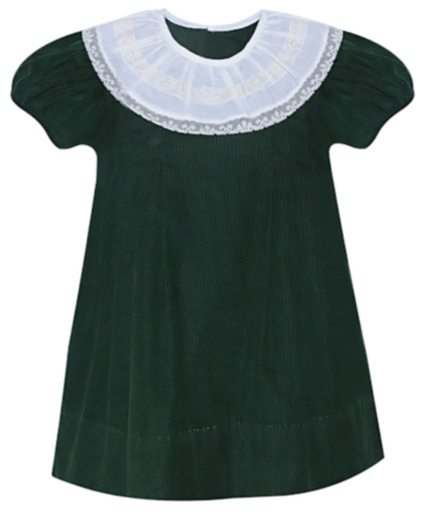 Louise Dress- Christmas Green