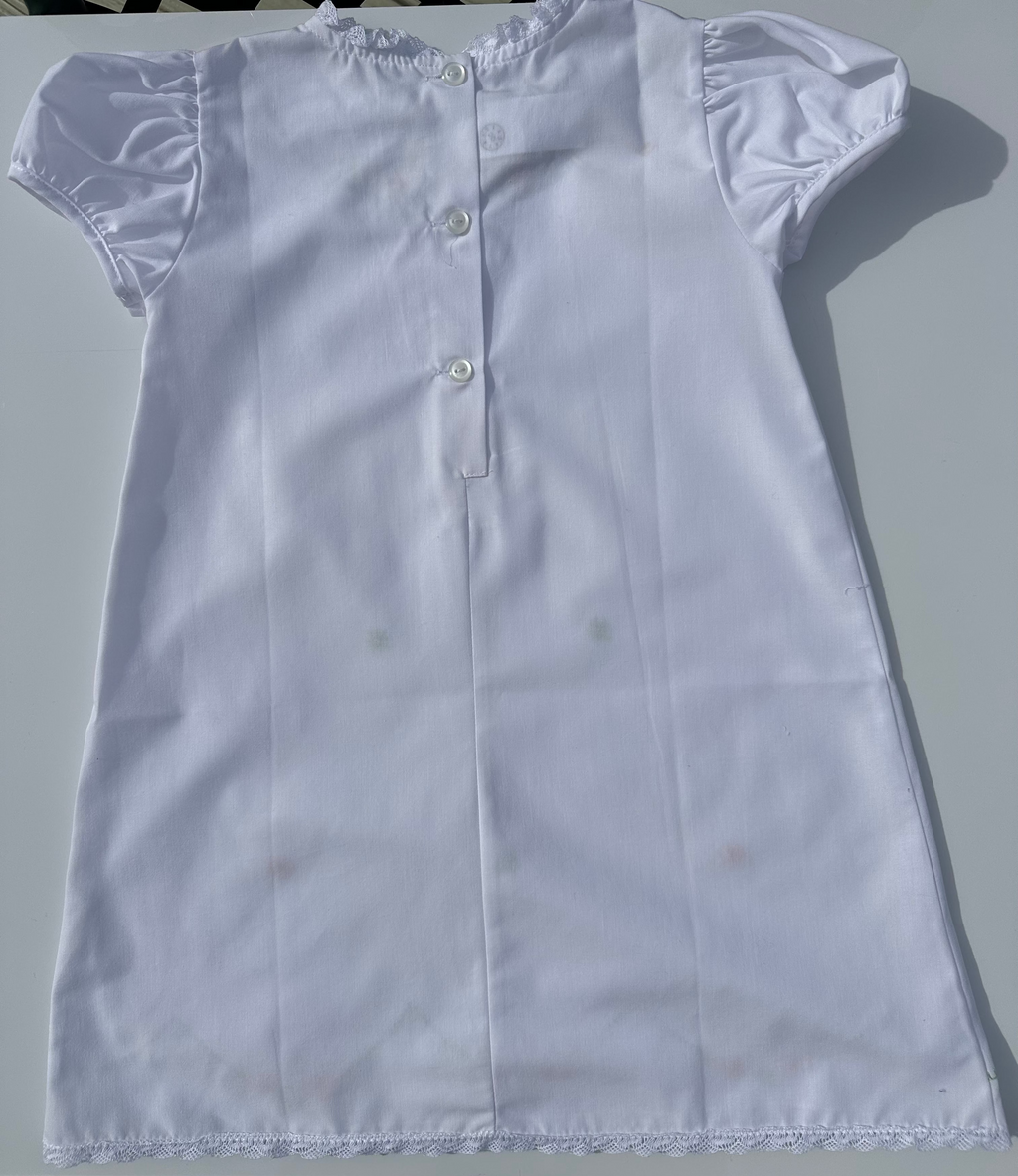 Girl Classics Ashtyn Dress W/Embroidered flowers on the bottom