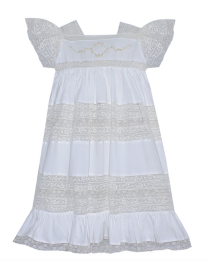 Mary Frances Dress-White