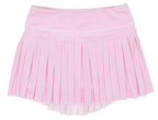 Pink Striped Mini Pleat Skort