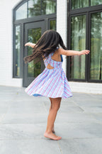 Girls Crisscross Back Dress
