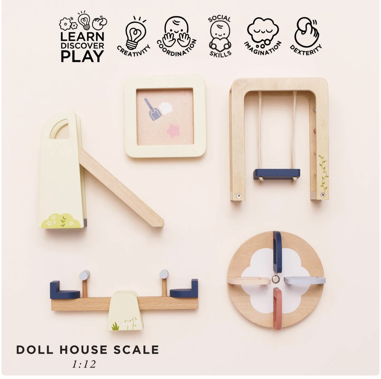 Wooden Doll House Outdoor Furniture