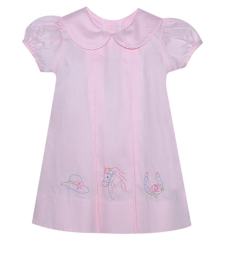 Reese Dress- Horse Derby Pink
