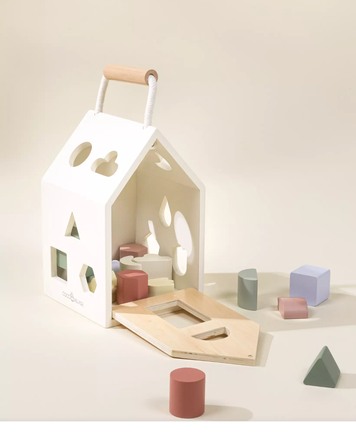 Wooden Shapes Sorting House