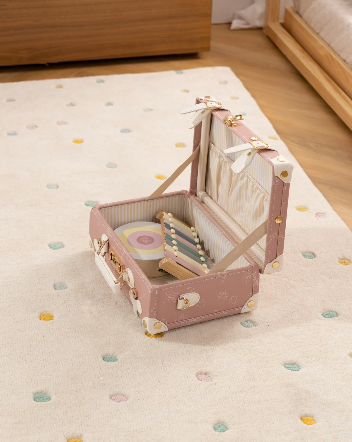 Vegan Leather Carry On Suitcase Ballerina