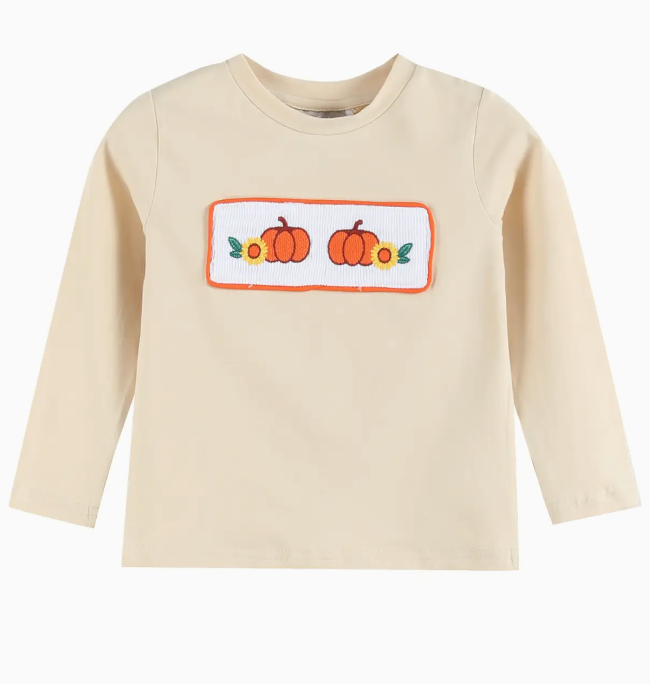 Blue Pumpkin Sunflower Smocked Shirt & Pants Set