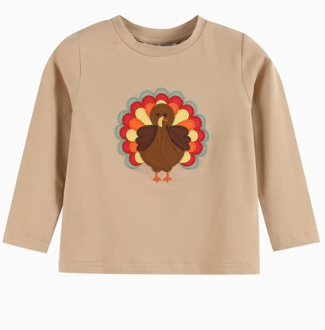 Light Brown Turkey Shirt & Sage Green Pants Set